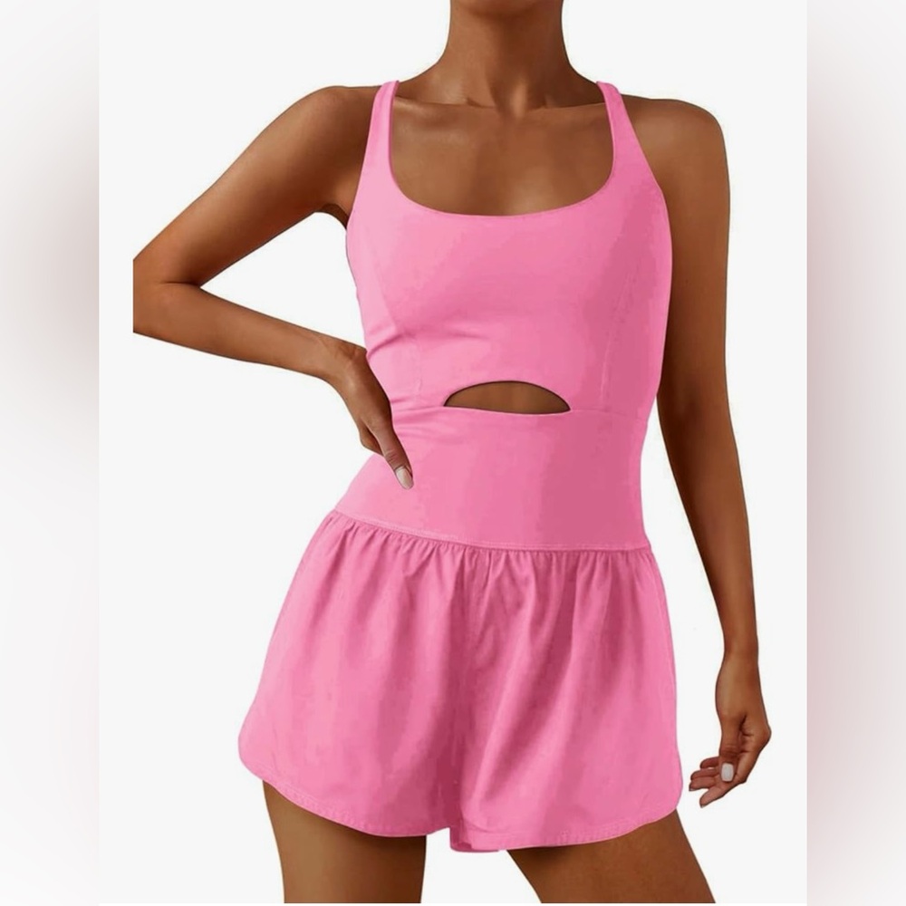 NWT Pink Athletic Wear One Piece Pink Women Size Small